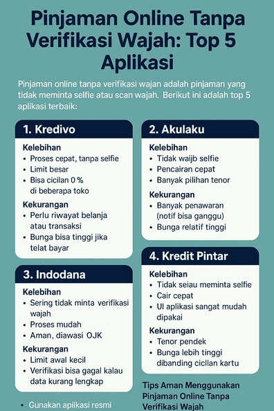 Pinjaman Online Tanpa Verifikasi Wajah Terbaik