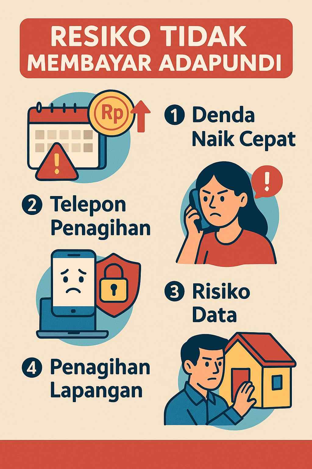 Resiko Tidak Membayar AdaPundi